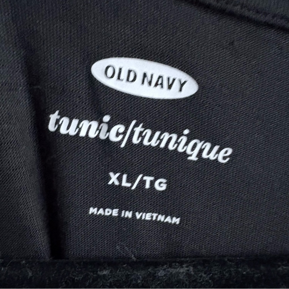 Old Navy Black Asymmetrical Tunic with Long Sleeves - Picture 6 of 6
